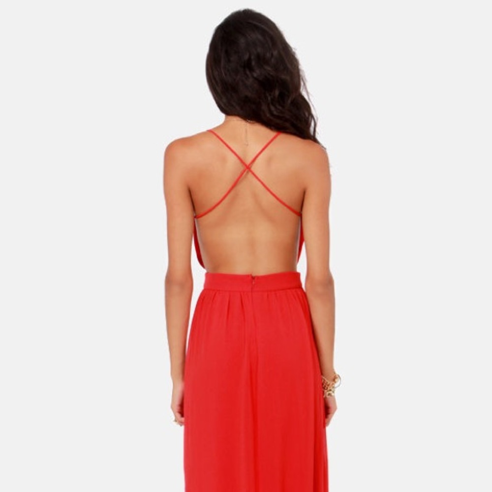 EXCLUSIVE ROOFTOP GARDEN BACKLESS MAXI DRESS - Picture 3 of 7